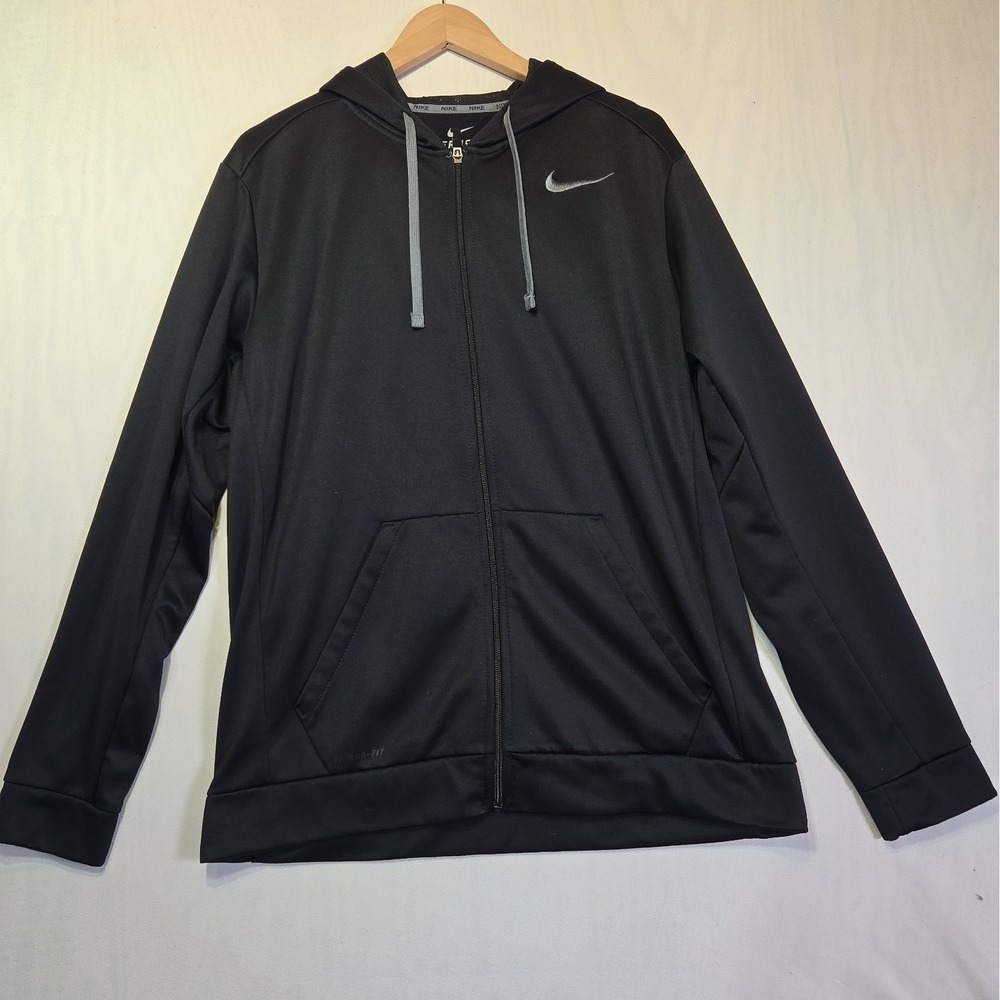 Nike KO Therma-FIT Men's XL Black Full Zip Hoodie Jacket 650735-010